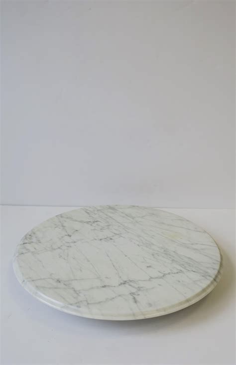 Italian Carrara Marble Lazy Susan at 1stDibs | scalloped marble lazy ...