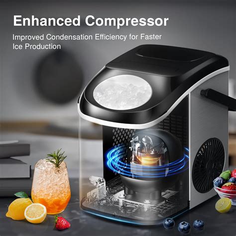Snapklik.com : Nugget Ice Makers Countertop, 33 Lbs/Day Sonic Ice Maker ...