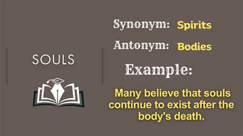 Souls - Definition, Meaning, Synonyms & Antonyms