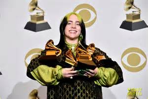 Billie Eilish Poses with All of Her Trophies After the Grammys 2020 ...