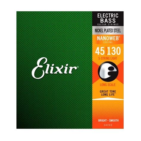Image result for Elixir 5 String Bass Strings