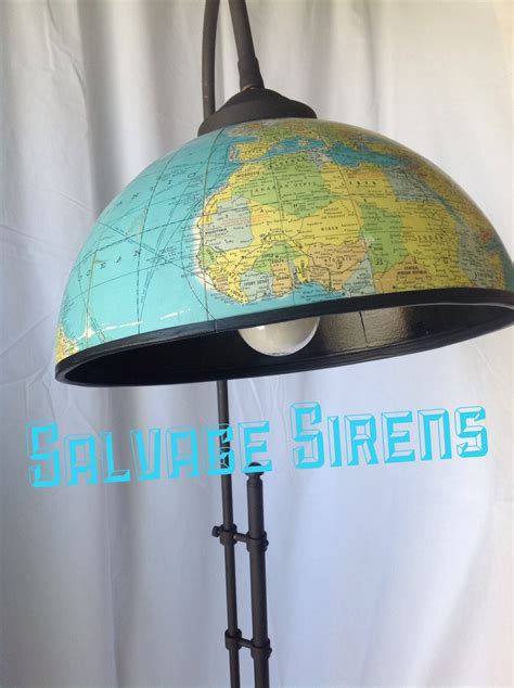 Upcycled Globe Floor Lamp