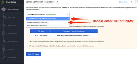 Create a corporate Email with Zoho