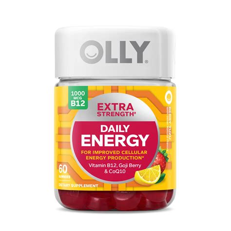 Amazon.com: OLLY Extra Strength Daily Energy Gummy, Caffeine Free ...