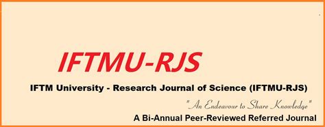 IFTM - Research Journal of Science (IRJS)