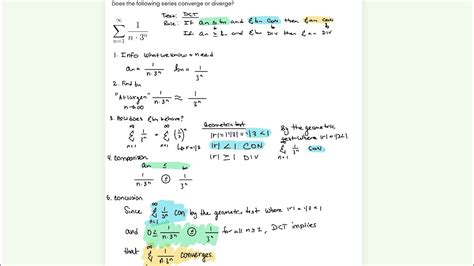 Image result for Direct Comparison Test Calculus
