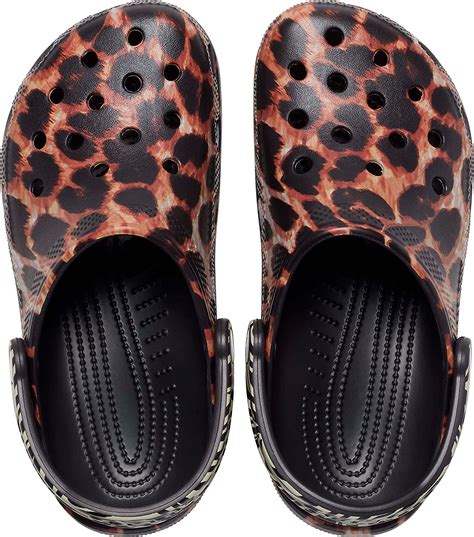 Amazon.com | Crocs Women's Men's Classic Animal Print Clog | Zebra and ...