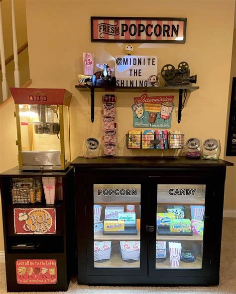Cute movie room decorating ideas in 2025 | Candy station, Concession ...