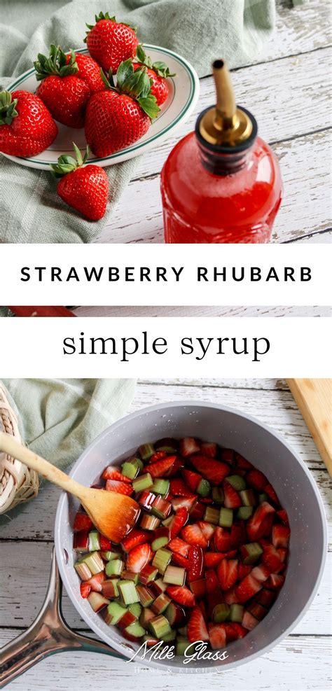 Rhubarb Simple Syrup | Transform Your Drinks