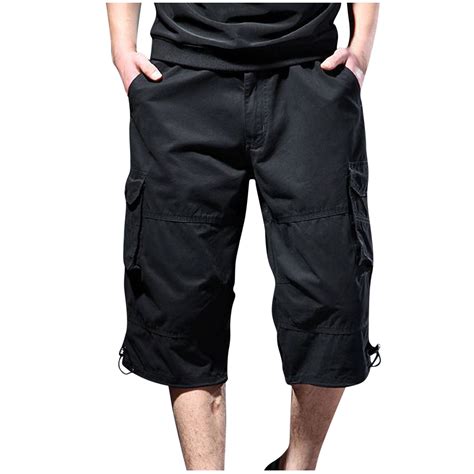 Relax Fit Pants for Men Men Summer Pants Men's Lightweight 3/4 Long ...