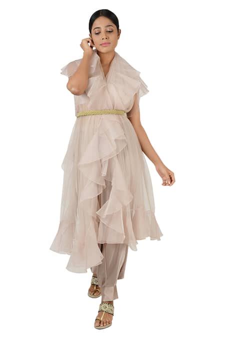 Buy Gold Braided Handcrafted Textured Belt by House of D'oro Online at ...