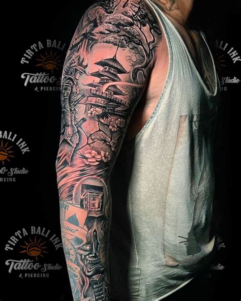 Bali Temple Tattoos A Tatooed Man At The Hindu PURA TIRTA EMPUL TEMPLE