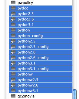 OS X Python 的图像结果