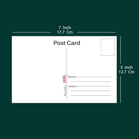 Anim8.lk | Standard Postcard - Set of 12 | Custom Printed Requirements