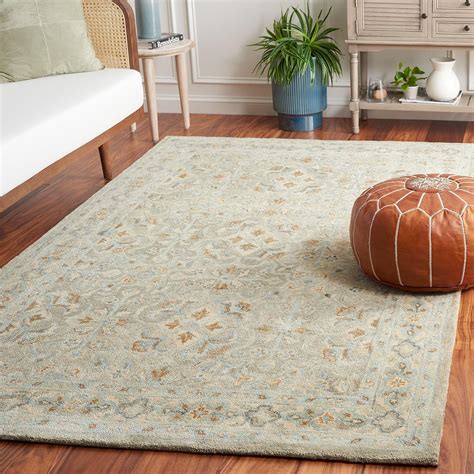 Amazon.com: SAFAVIEH Heritage Collection Area Rug - 3' x 5', Green ...