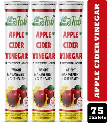 Ea Tab Apple Cider Vinegar In 75 Effervescent Tablets With Vitamin B12 ...