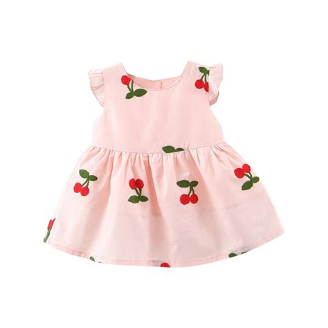 Cute Baby Girl Clothes Dresses 3-6 Month Casual Flutter Princess ...