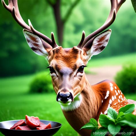 With Livestock Eating Deer Deer Eating | The resort owner had just put ...