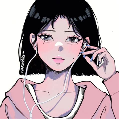 手绘女头 的图像结果