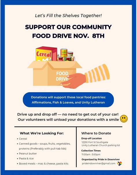 Community Food Drive, Unity Lutheran Church Southgate, 8 November 2025 ...