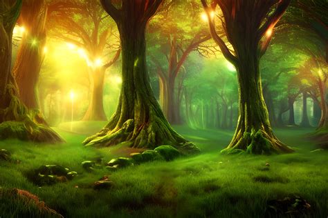 Animated Magical Forest Background