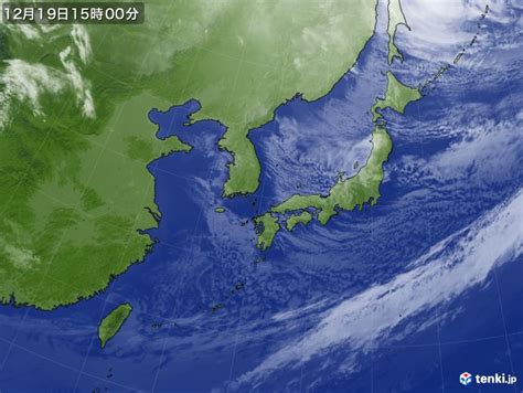 過去の気象衛星(日本付近)(2022年12月19日) - 日本気象協会 tenki.jp