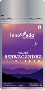 INNOVEDA Ashwagandha Root Tea (50-60 Tea Cups) Unflavoured Herbal ...