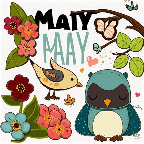 May Clip Art Free