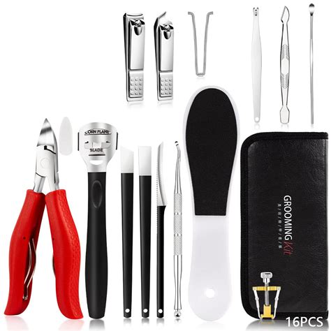 CYSUE Pedicure Set Toe Nail Clippers Ingrown Toenails Nippers Cutters ...