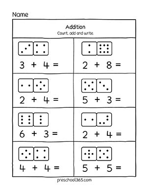 Pre-K Math Addition 的图像结果