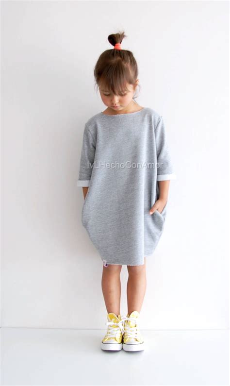 Girls Sweatshirt Dress Pattern Pdf, Oversized Sweater Sewing Pattern ...