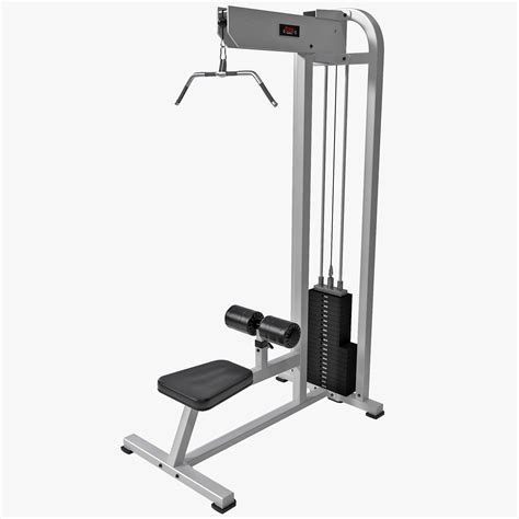 3d model of york lat pulldown machine