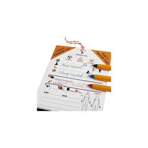 WarpUnited 10-Pack VLK-3 Waterproof Medical Triage Tag for Mass India ...