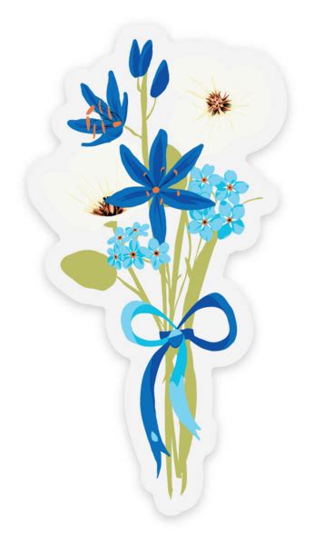 Hydrocephalus Wildflower Sticker by Stillwater Designs | Clear stickers ...