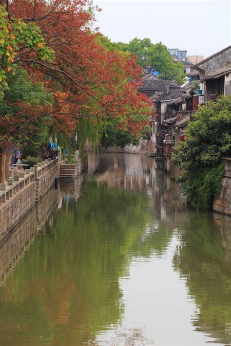 Shanghai Fengjing Town at Autumn Editorial Image - Image of water ...