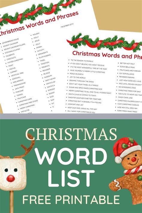 Free Christmas Hangman Template