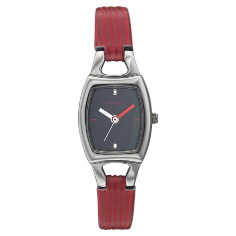 Buy Online Sonata Quartz Analog Silver Dial Strap Watch for Women ...