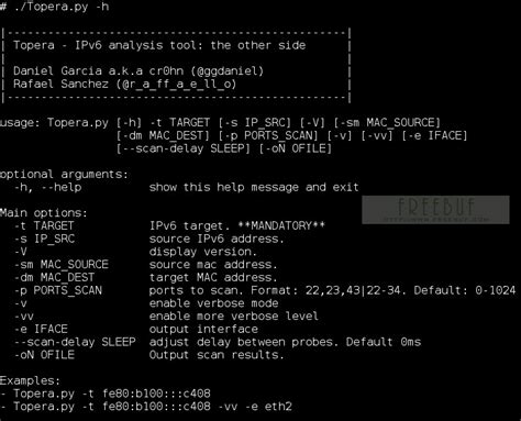 IPV6 TCP端口扫描工具-topera - FreeBuf网络安全行业门户