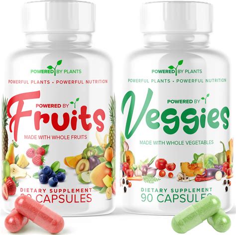 Amazon.com: Daily Fruits and Veggies Supplement - 180 Capsules for 30 ...