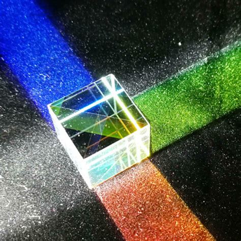 Optical Glass X-cube Dichroic Cube Prism RGB Combiner Splitter 12.7*12 ...