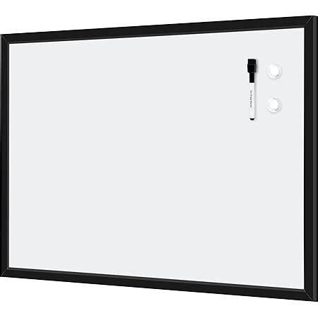 AmazonBasics Whiteboard Drywipe Magnetic with Pen Tray and Aluminium ...