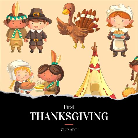 Primitive Thanksgiving Clip Art