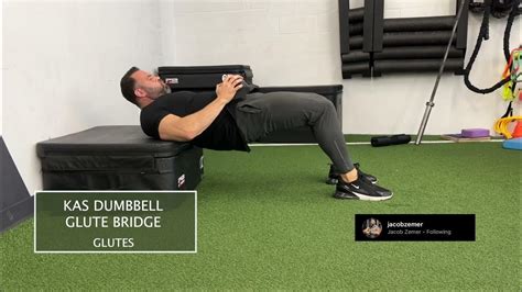 KAS Dumbbell Glute Bridge - YouTube