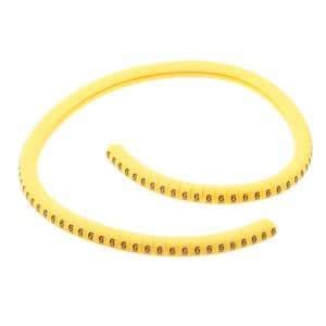 100x Yellow Cable Wire Markers Identification Lables Tags Managment ...