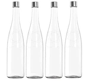 AVVIC MART Glass Water Bottle 750ML Plain Narrow Mouth for Beverages ...