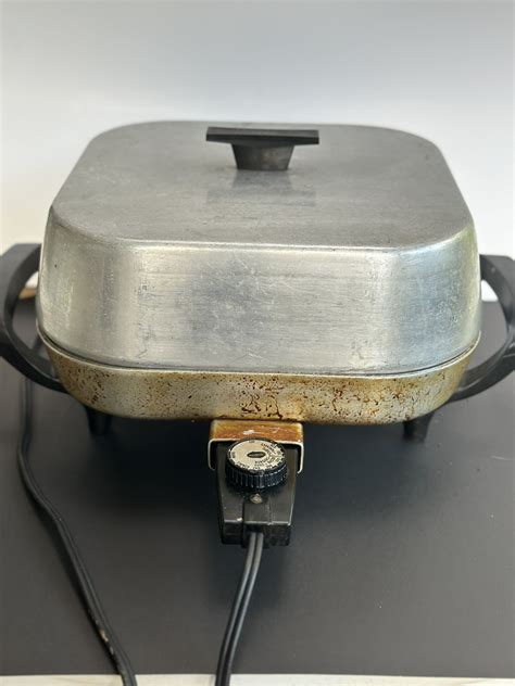 Vintage Sunbeam Electric Skillet With Lid – Classic Aluminum Finish ...