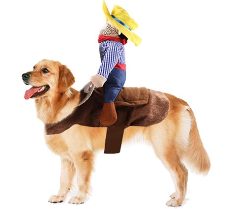 Xxxl Dog Rider Costume Pet Costume Dog Costume Pet Suit Cowboy Rider