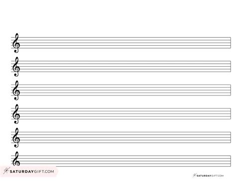 Blank Sheet Music - 100+ Free Printable Staff Paper Templates ...