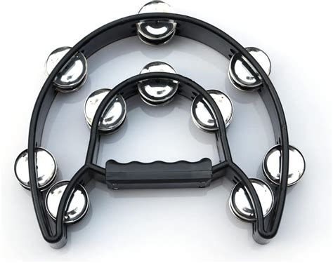 Buy Bealuffe Tambourine Double Row Hand Held Percussion Tambourine with ...