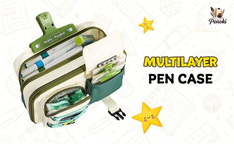 Penoki Large Capacity Pencil Case for Students Multifunctional 9-Layer ...